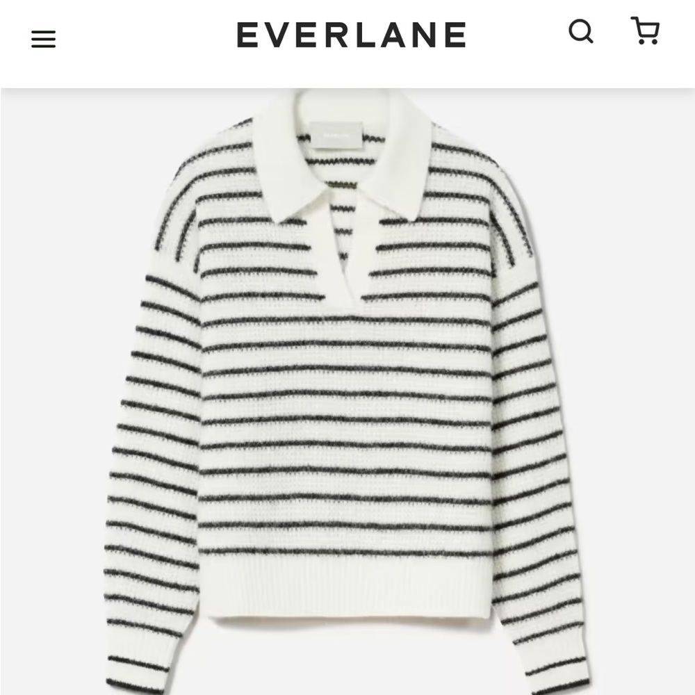 Everlane Alpaca Polo Sweater